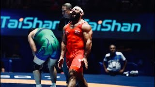 Revaz Nadareishvili 98kg Georgian GR Wrestler WC2017 Highlights [upl. by Ehling959]