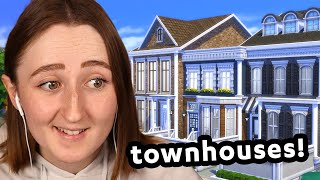 making townhouses for a HUGE family in the sims Streamed 12823 [upl. by Gregoor297]