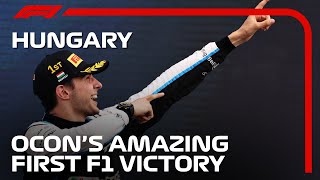 Esteban Ocon Claims Brilliant Maiden F1 Victory  2021 Hungarian Grand Prix [upl. by Gualtiero812]