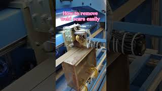 how to use long belt grind the rust enclosure box making machine kitchen table production line [upl. by Alverta105]