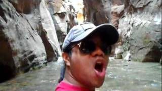 Hiking the Narrows Canyon in Zion National Park in Utah  PART 3 quotListen to that ECHOquot [upl. by Agnesse]