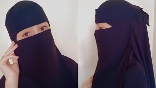 Saudi Arabia Niqab Tutorial  Arabian Niqab Style  Zainab❤️ [upl. by Vito943]