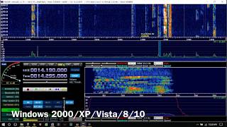 Icom 7300 Panadapter HDSDR Demo [upl. by Nilad]