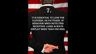 Deception Tip 7  Clusters Of Behavior  How To Read Body Language [upl. by Emmalynne895]