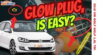 VW Golf Diesel Glow Plug Problem Diagnosis and Replacement Guide [upl. by Anwahsiek]