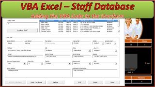 Staff Database  Adding the VBA Code [upl. by Ard355]