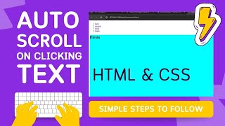 10 Auto Scroll on Click  HTML and CSS  before and after properties [upl. by Annala275]