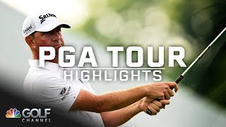 PGA Tour Highlights 2023 Wyndham Championship Round 4  Golf Channel [upl. by Anirrak]