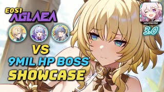 E0S1 Aglaea VS 9Mil HP 30 Boss  Honkai Star Rail Showcase [upl. by Phoebe921]