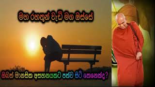 ඔබත් මානසික අසහනයකට පත්ව සිටි කෙනෙක්ද Maha Rahathun Wadi Maga Osse [upl. by Dotty33]