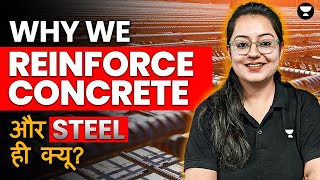 Why we Reinforce Concrete  Why Steel Reinforcement  RCC  Harshna Verma [upl. by Nylaf39]