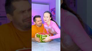 He Hide Sausages In Watermelon 🍉 brushvlog shorts funny [upl. by Anhsirk992]