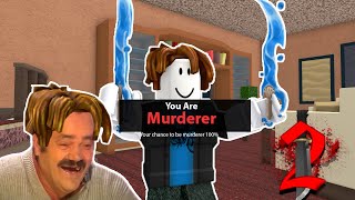 ROBLOX Murder Mystery 2 FUNNY MOMENTS TIP [upl. by Demodena259]