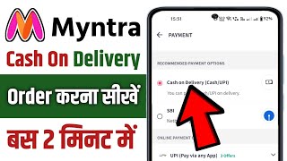 Myntra me cash on delivery kaise kare  How to order cash on delivery in myntra [upl. by Ak]