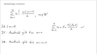 Vollständige Induktion  Die Gaußsche Summenformel [upl. by Xonnel844]