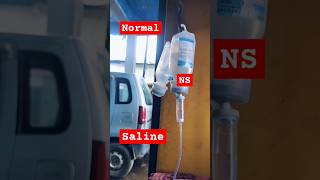 NS saline NS Saline for dog  normal saline normal saline shortsviral ns jmkvet shorts [upl. by Paul7]