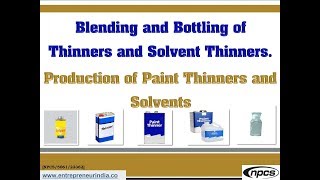 Blending and Bottling of Thinners and Solvent Thinners  Production of Paint Thinners and Solvents [upl. by Vizza]