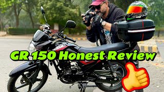 Suzuki GR 150 Honest Review  Performance  Comfort amp Verdict bikelife review ytvideo [upl. by Charmane824]