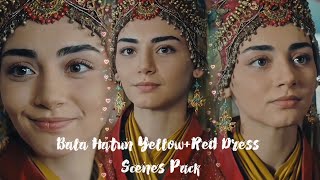 Bala Hatun YellowRed Dress Scenes Pack 💓 trending viralvideo hatuneditor kuruluşosman [upl. by Laspisa]