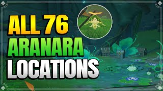 All 76 Aranara Locations  In Depth Follow Along Route 【Genshin Impact】 [upl. by Cartwright371]