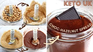 Homemade Hazelnut Butter 4 ingredients to make this ChocHazelnut Spread [upl. by Goddart]