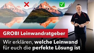 GROBI Leinwandratgeber Wir erklären welche Leinwand für euch die perfekte Lösung ist [upl. by Lillie]