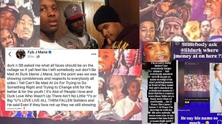 O’BLOCK J MONEY BM GOES OFF ON LIL DURK FOR NOT PUTTING J MOMEY PIC ON TRIBUTE COLLAGE💯 [upl. by Lemkul]