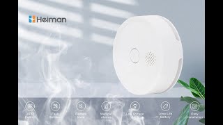 smart innovations 2024 WiFi smoke detector WS2SA 5 homesecurity smarthome smokedetector [upl. by Airla]