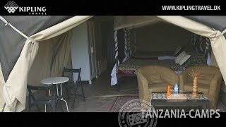 Tanzania Camps med Kipling Travel [upl. by Ahsonek]