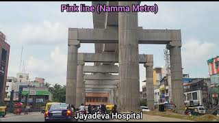 Namma Metro Pink Line Update  Fast work in progress  Kalena Agrahara to Jayadeva Hospital [upl. by Elleimac]