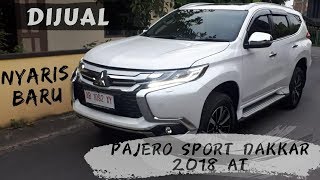 JUAL PAJERO SPORT DAKKAR 2018 AT  NYARIS SEPERTI BARU [upl. by Els783]