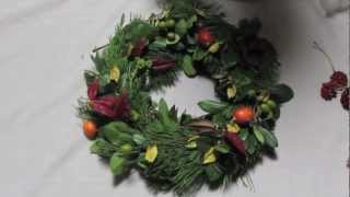 How to Make a Christmas Wreath from a Wire Hanger [upl. by Edobalo]