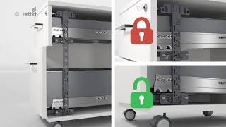 Locking system for drawers  Hettich [upl. by Aurelia]