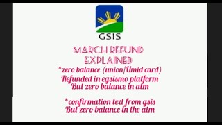 PART 3 GSIS MARCH REFUND ISSUE EXPLAINED [upl. by Amat]