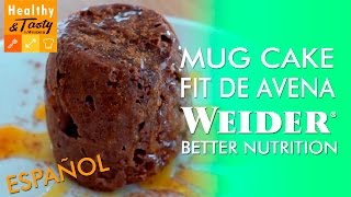 Mug cake fit de avena español  HealthyampTasty by Weider [upl. by Anele]