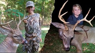 Two Bucks Down In Kentucky  Youth Deer Hunting In Kentucky [upl. by Sutsuj]