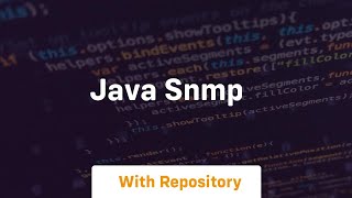 java snmp [upl. by Benjamin]