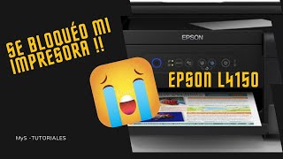 Cómo desbloquear Impresora Epson l4150 leds parpadean Error Código034004 [upl. by Weir]