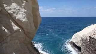 Explore The Beautiful Rosh Hanikra Grottoes [upl. by Nylcsoj]