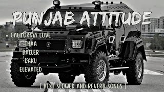 Punjab Attitude🔥🥶   Best Slowed and Reverb Songs🤟   Top Attitude Songs🔥 [upl. by Gardell358]