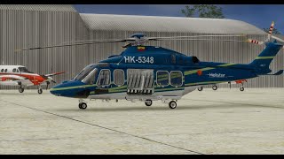 Helistar Leonardo AW139 Landing in SKBO [upl. by Rossuck]