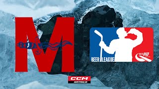 Mates vs knights  Div 2  22nd April  IceHQ Beer League ice hockey [upl. by Ahsier]