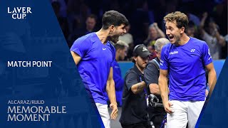 Alcaraz amp Ruud Win Stunning Match Point in Crucial Match  Laver Cup 2024 [upl. by Haldan]