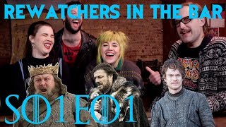 ReWatchers In the Bar Game of Thrones S01E01 quotWinter Is Comingquot [upl. by Eelrahs]