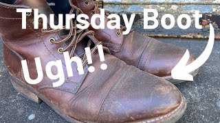 Thursday Boot Captains Resole  Making These Boots Look New [upl. by Azil719]