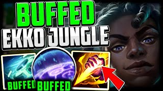 BUFFED EKKO IS SO EASY TO PLAY BEST BUILDRUNES  Ekko Jungle Guide Season 13 League of Legends [upl. by Sindee]