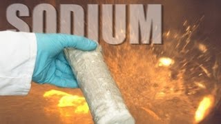 Sodium v Water slow motion  Periodic Table of Videos [upl. by Ybrad]