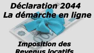 Déclaration des revenus fonciers en ligne 2044  détail de toutes les cases [upl. by Ylenaj]