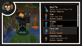 You Can Create and Add Your Own Emote MOD  Minecraft [upl. by Lleunamme]