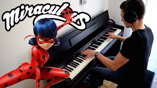 MIRACULOUS LADYBUG  Theme Song  In The Rain Piano [upl. by Deehsar]